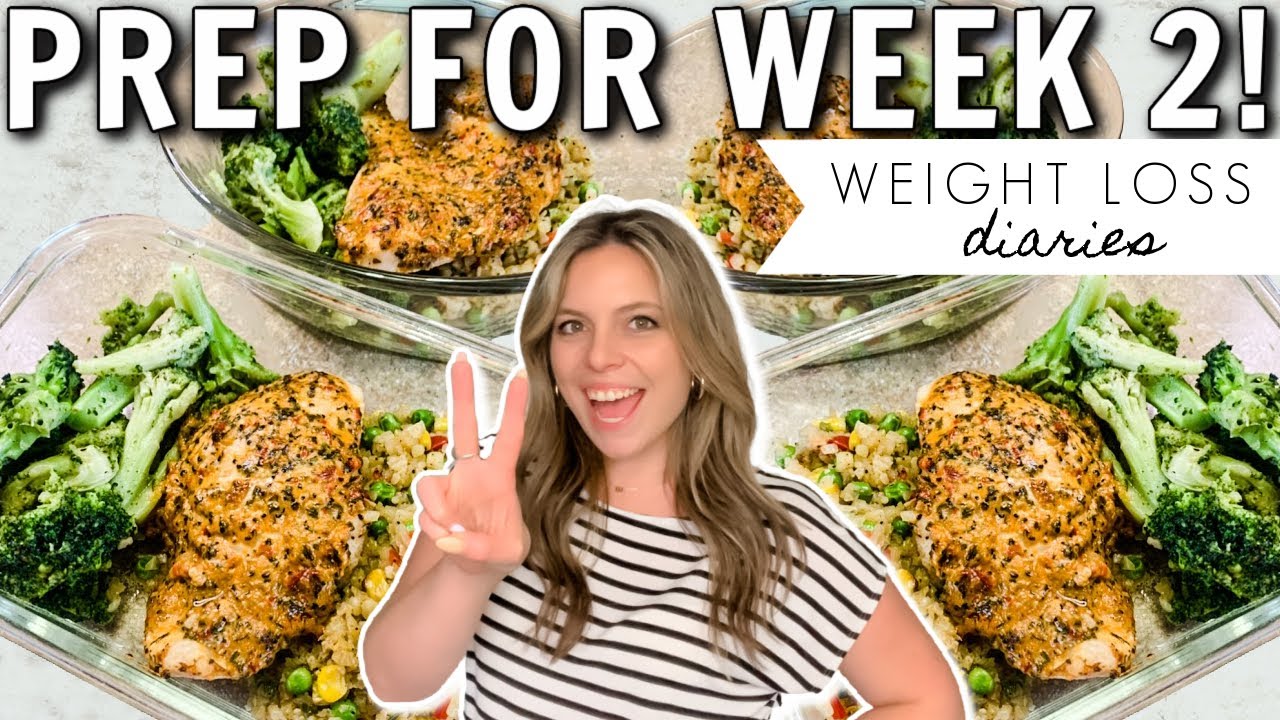 Grocery haul, meal prep & healthy dinner recipe! Prep for week 2 weight loss journey!