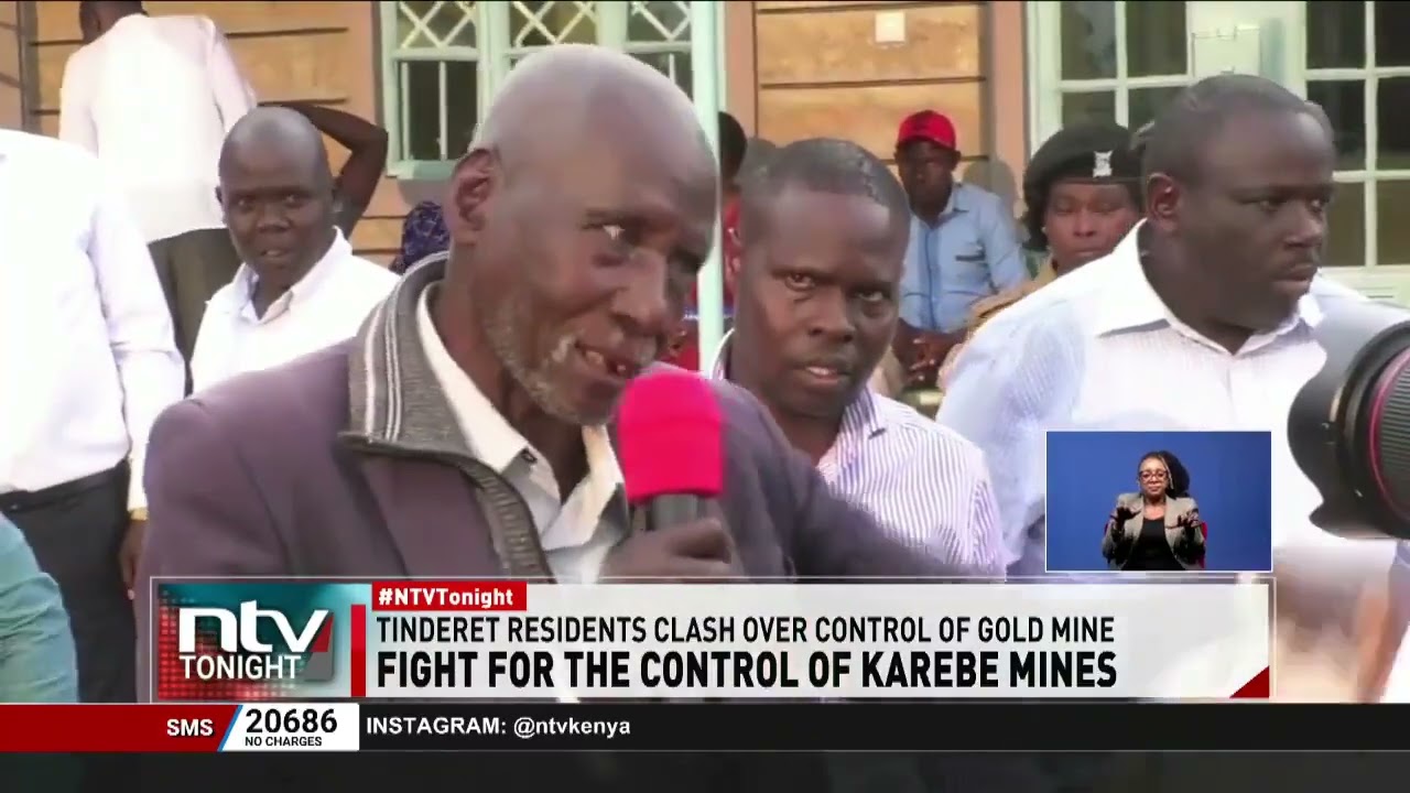 A group of miners clashed over the gold deposits in Nandi during CS Joho’s visit