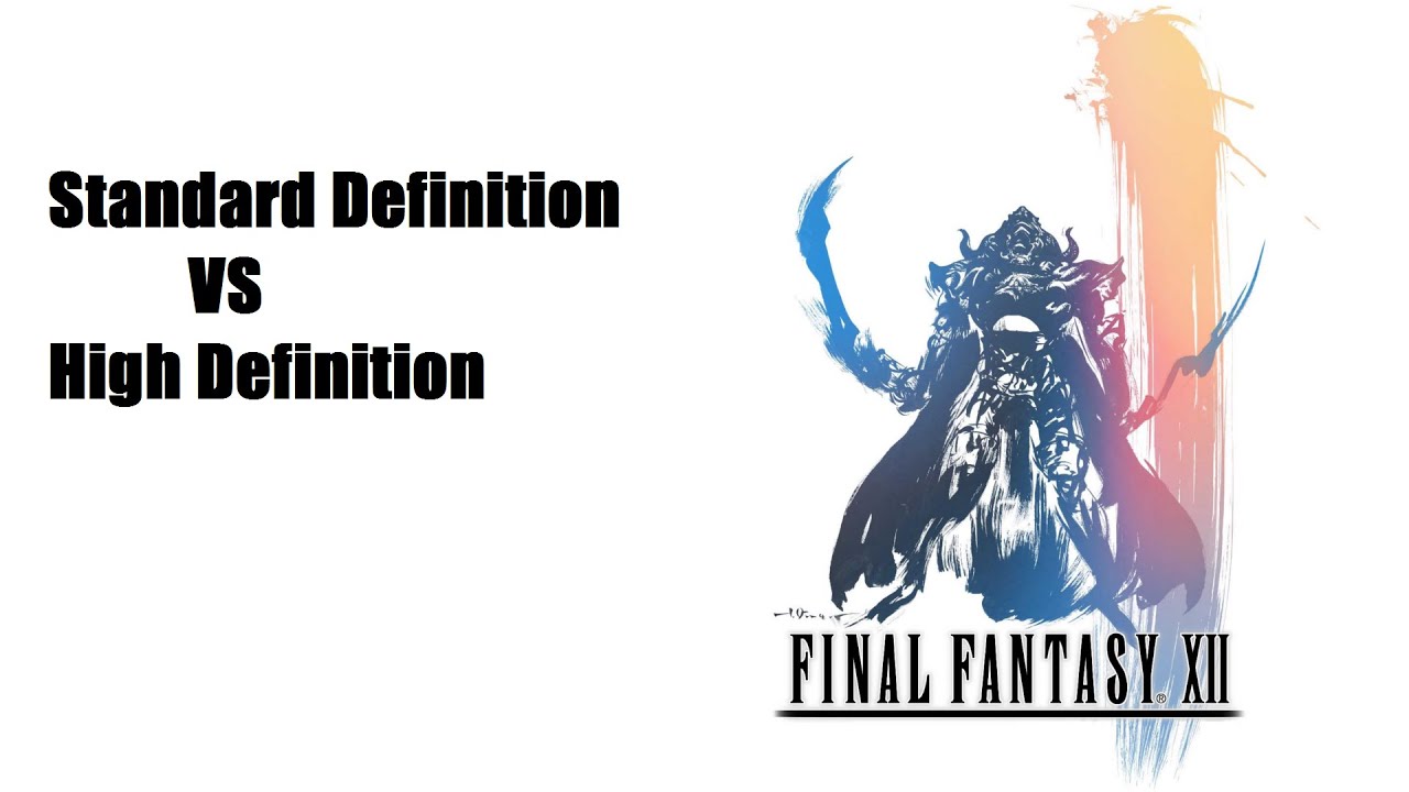 Final Fantasy XII Standard Def vs High Def!