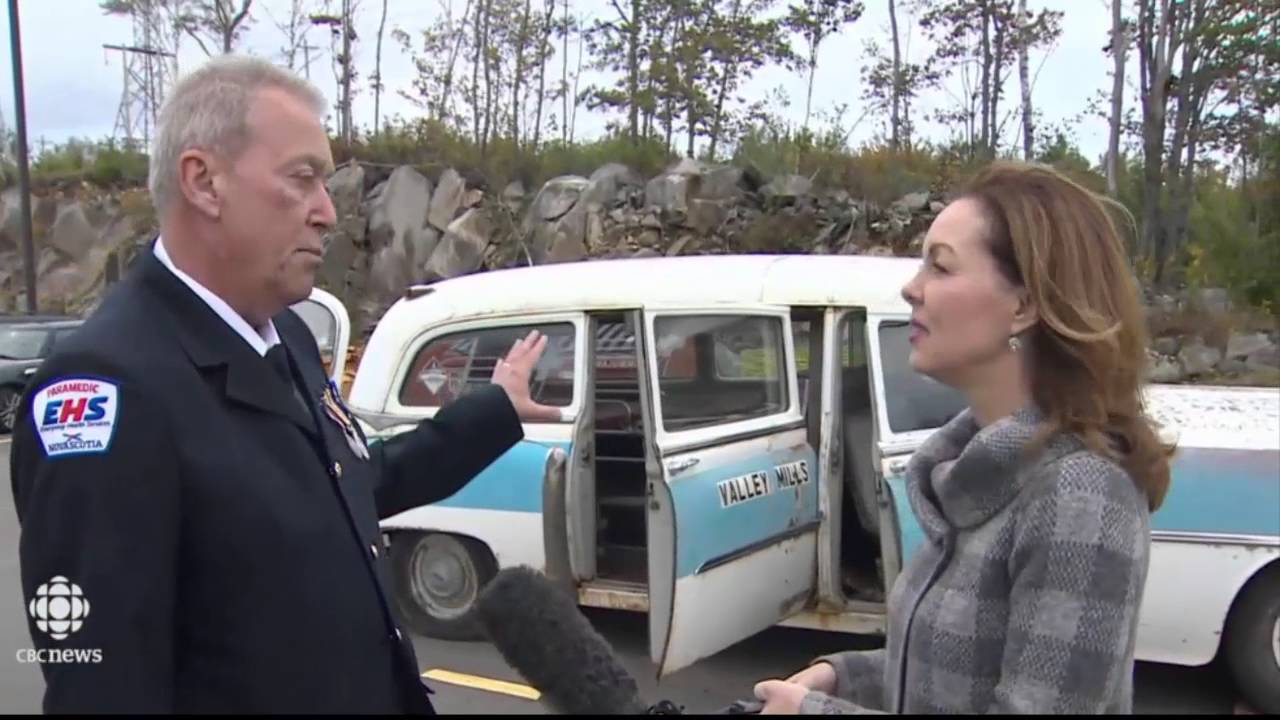 1954 Ambulance being restore for Nova Scotia History