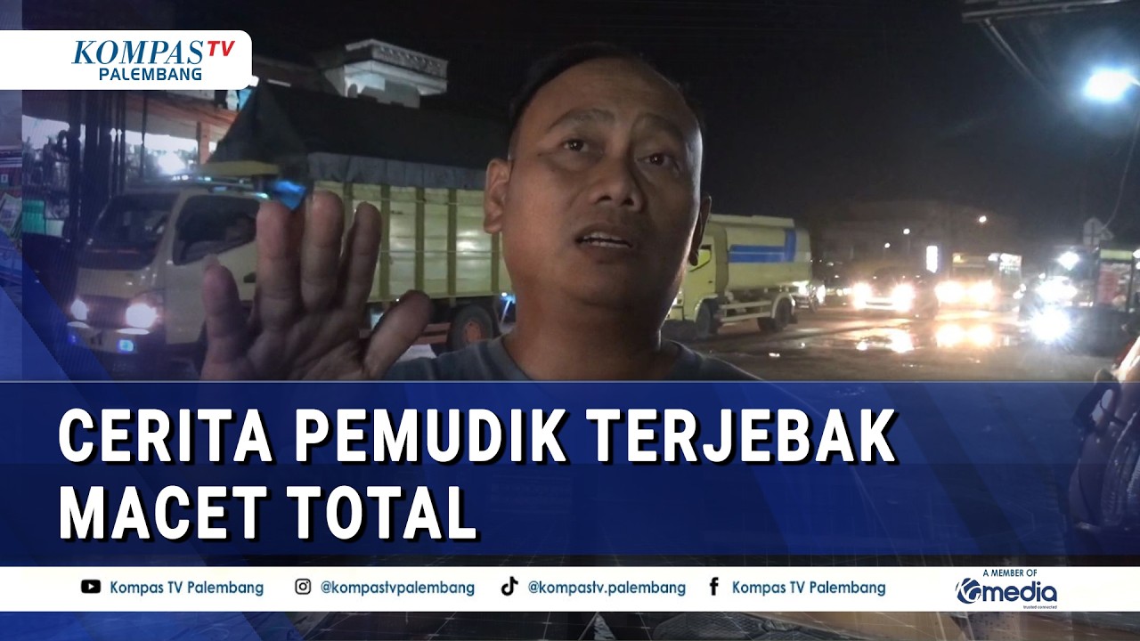 Horor Macet 9 Jam di Jalintim, Truk Besi Terguling Hambat Laju Pemudik di Bayung Lincir