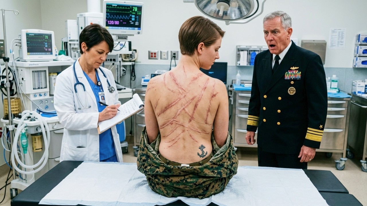 “Are you...?” She Had A Medical Check — Until The SEAL Admiral Saw Her Heroic Battle Scars