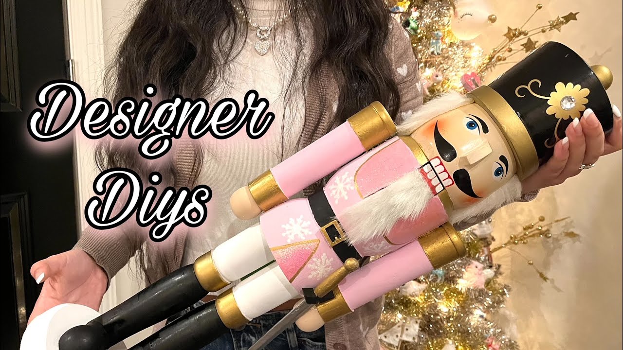 Painting my Christmas Nutcracker PINK! | Designer DIY