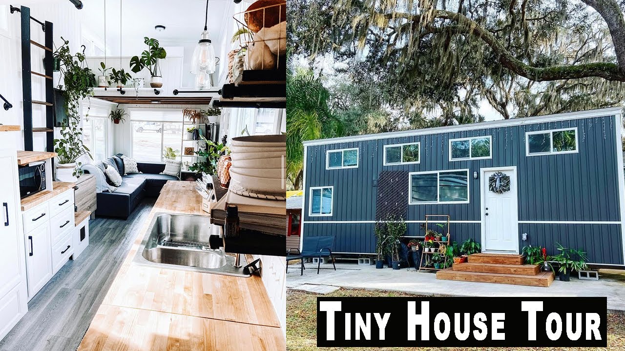 Life in a beautiful Plant-Filled Tiny House - FULL TOUR