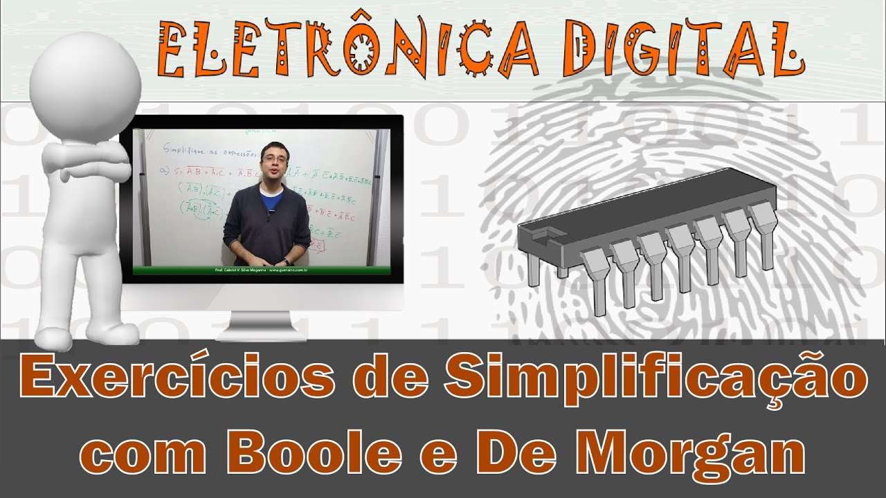 Eletrônica Digital #60: Exercicios de Simplificação com Boole e De Morgan