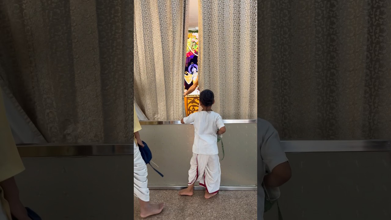 Bhagwat having darshan Sri Gaura Nitai #Shorts #shortvideos #short #shortvideo #shortsvideo