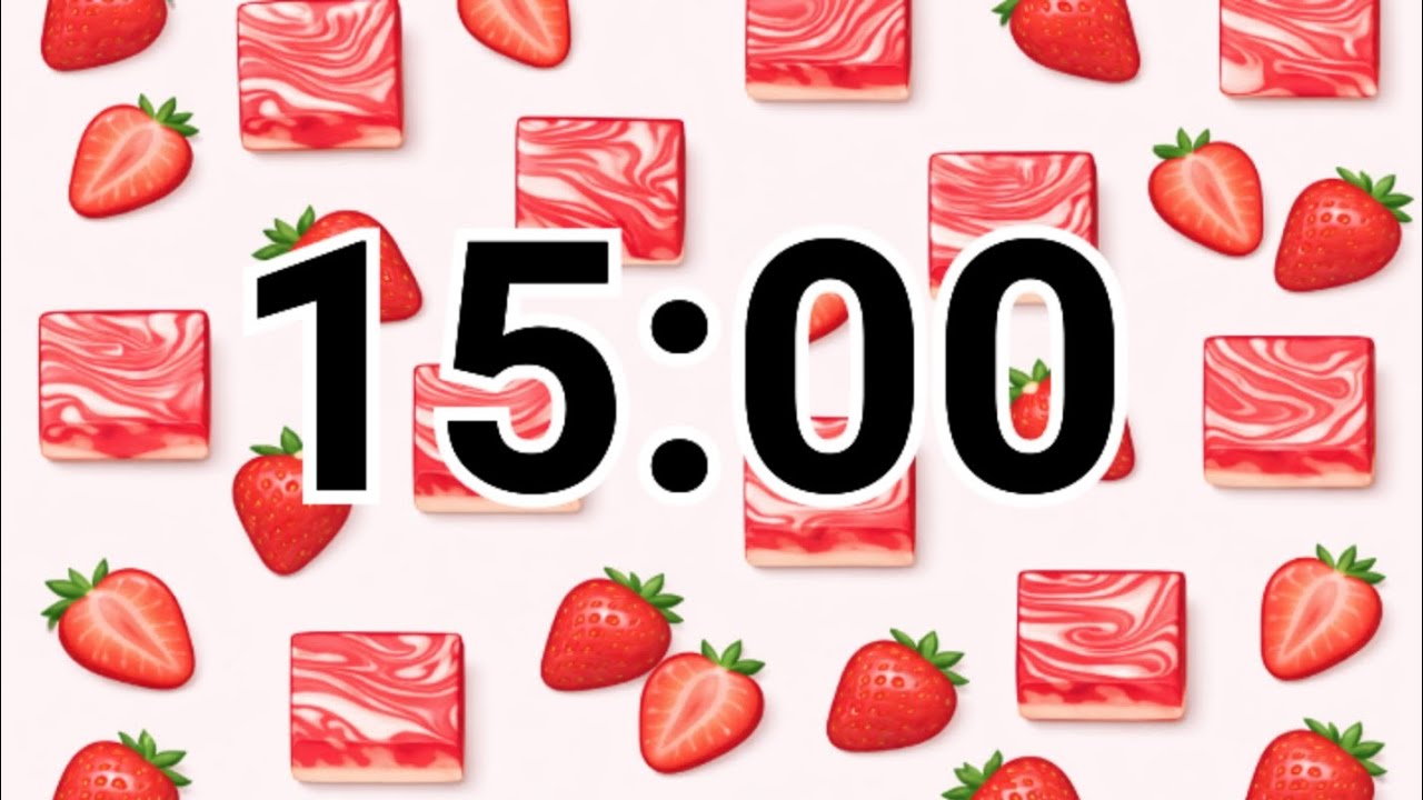 15-Minute Strawberry Fudge Timer | Soft & Cozy Valentine Vibes