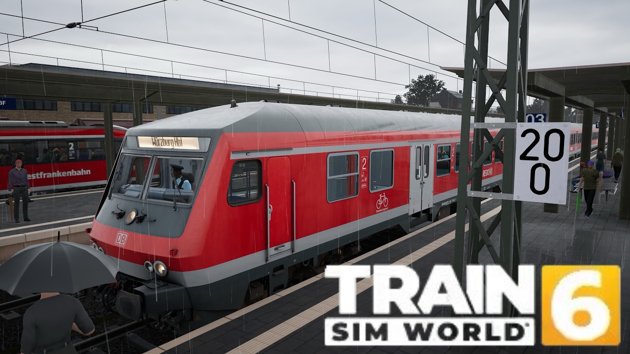 Train Sim World 6 Wittenberger Steuerwagen RE 55 Fahrt auf der Strecke Frankfurt-Fulda TSW6 Gameplay