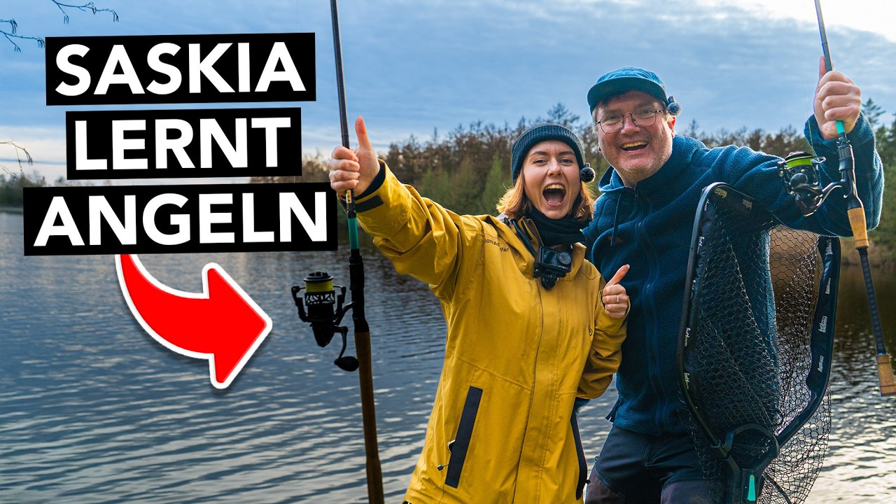 Anf&auml;ngerin lernt Raubfischangeln im Winter 🎣 Tipps f&uuml;r K&ouml;der, Spots & Ausr&uuml;stung