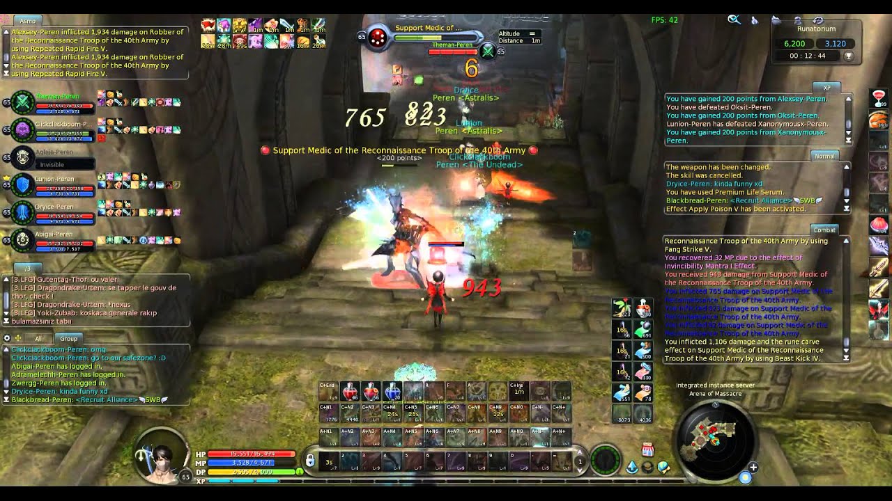 Runatorium Perento - hacks vs no heal