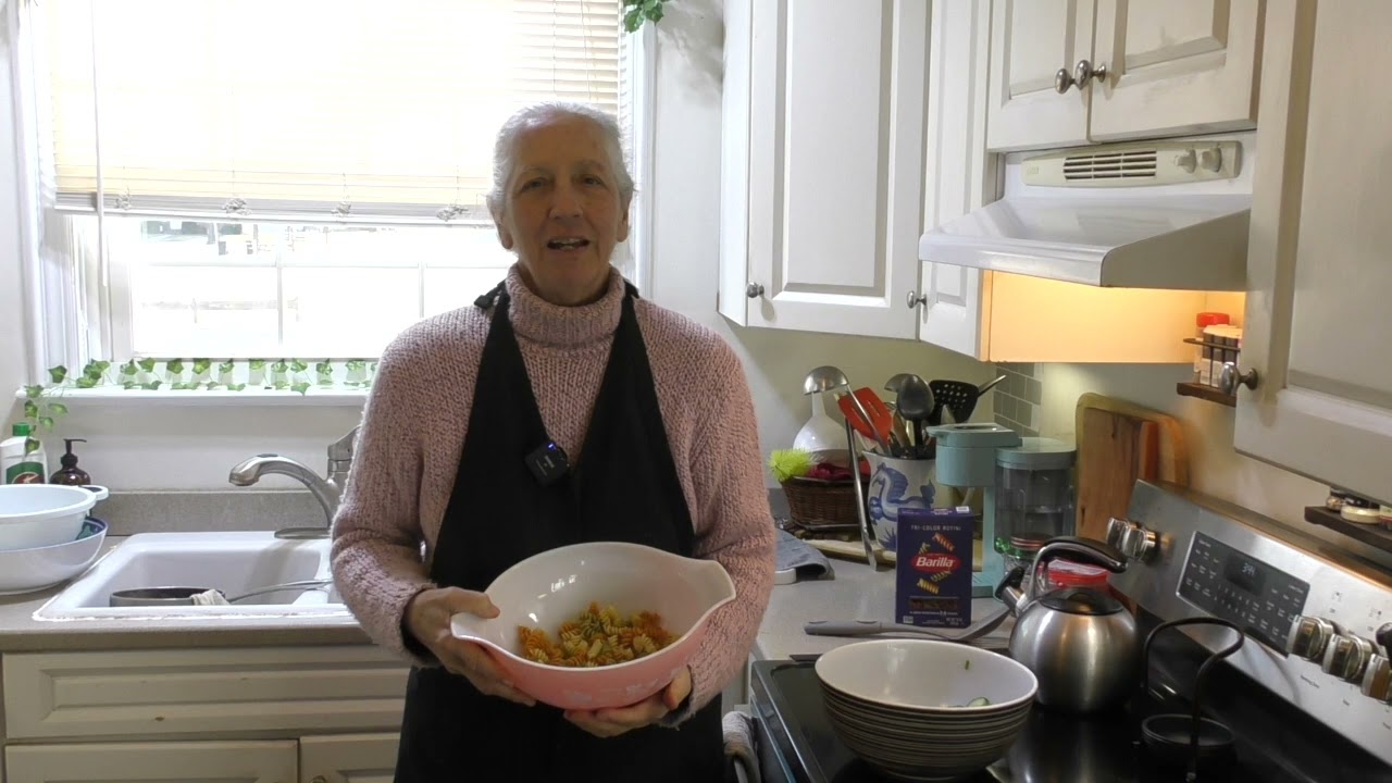Judy Moffitt Clark Prepares Fresh Pasta Salad