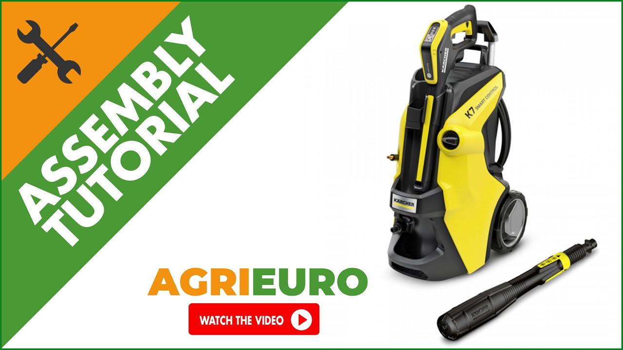 New Karcher K7 Smart Control cold water pressure washer - 180 bar - Bluetooth - Assembly tutorial