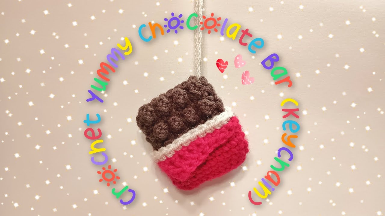 Crochet Tutorial: Yummy Chocolate Bar (Keychain)