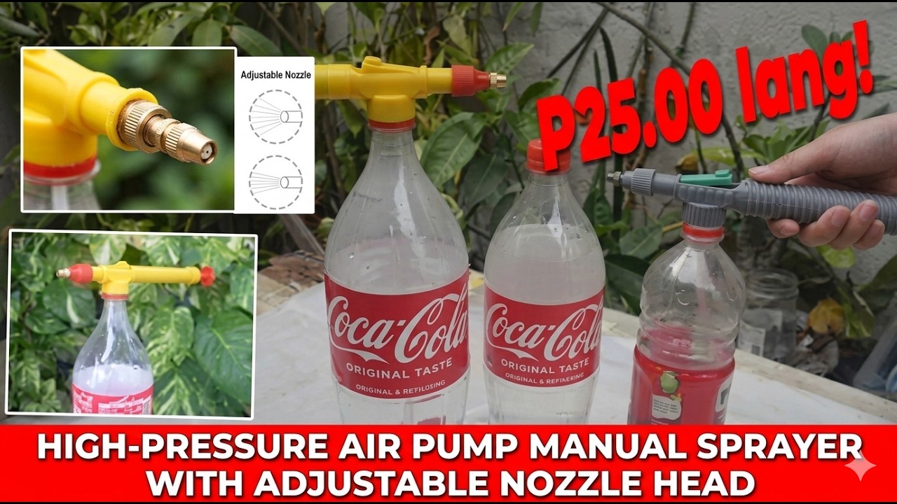 High Pressure Air Pump Manual Sprayer with Adjustable Nozzle Head