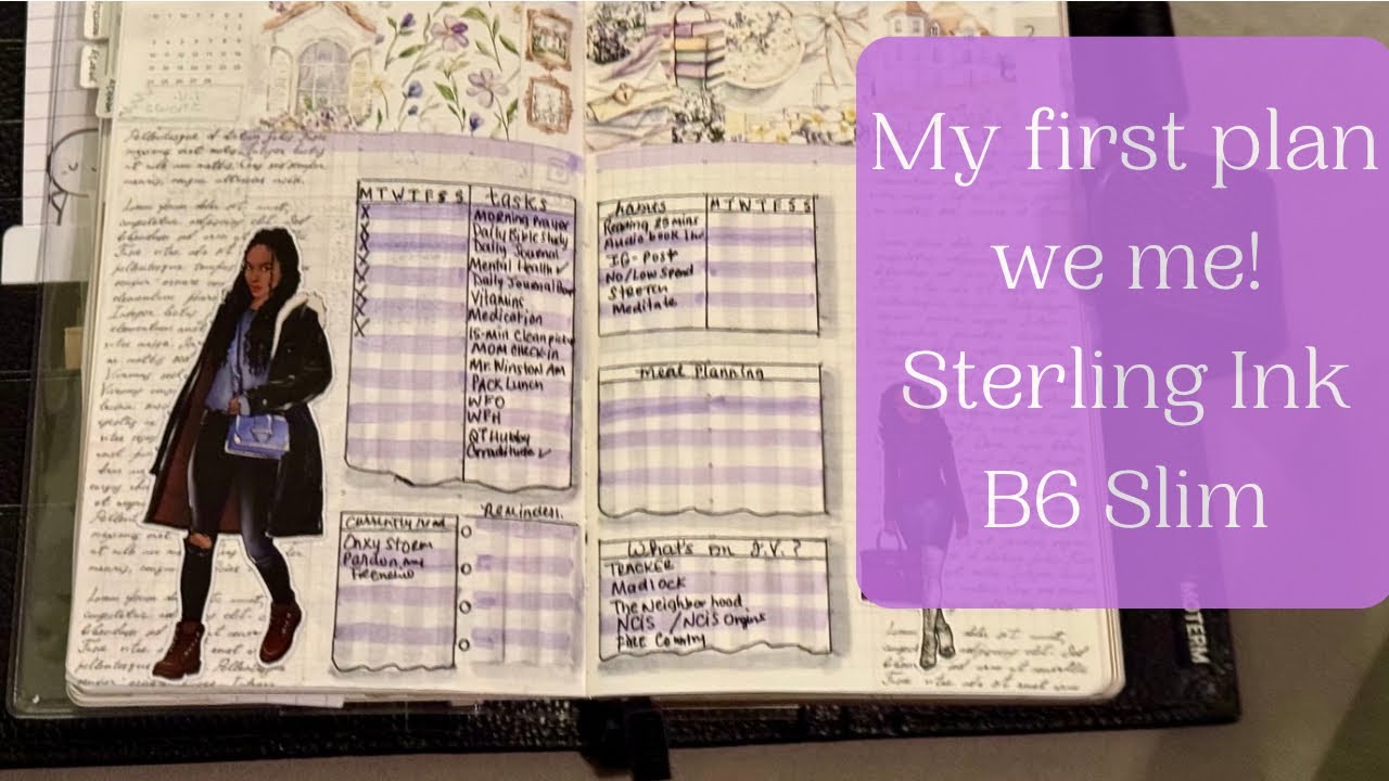 My 1st Plan with Me - Sterling Ink B6 slim vertical!