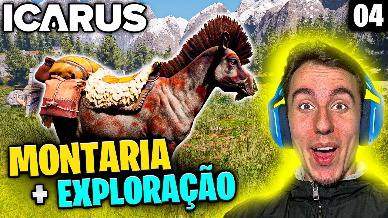 DOMEI UM CAVALO ENORME e EXPLOREI O MAPA no ICARUS - EP4
