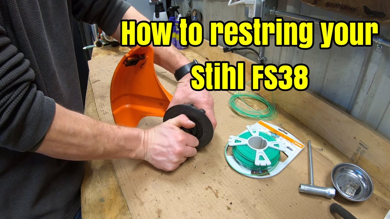 Как заменить струну на Stihl FS38