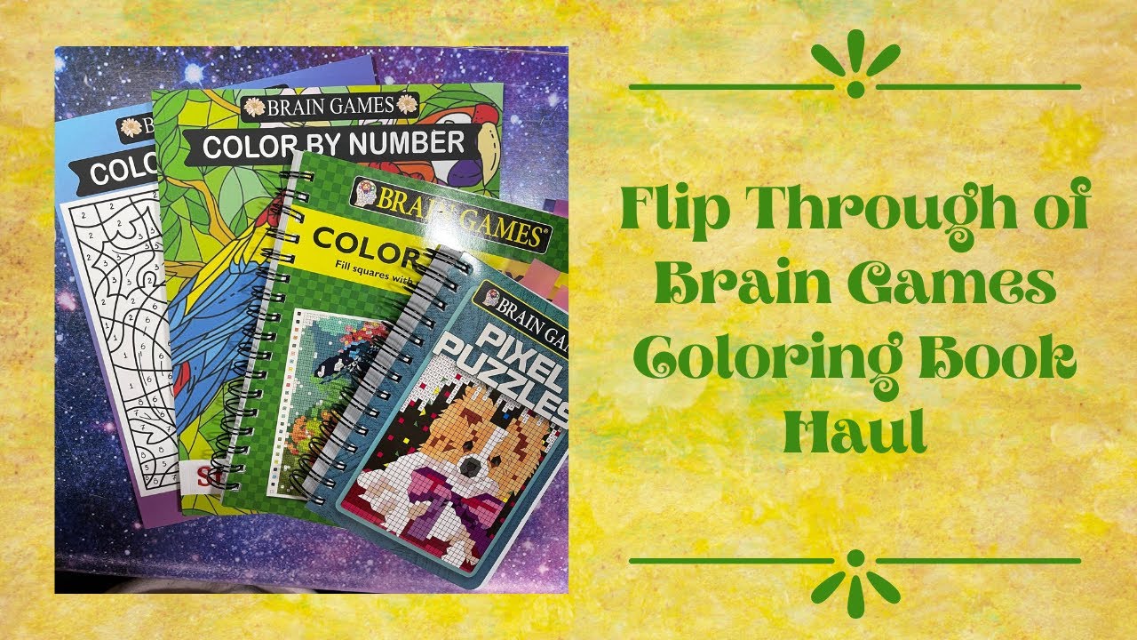 Flip Through of Coloring Book Haul by Brain Games