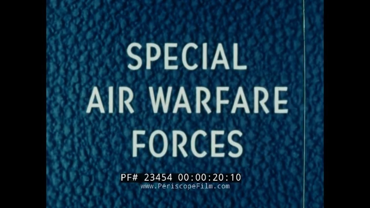 U.S. AIR FORCE SPECIAL AIR WARFARE FORCES  1965 VIETNAM WAR ERA MATS FILM  23454