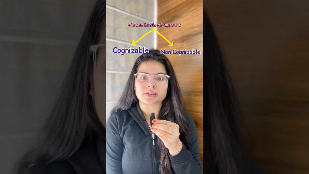 Cognizable and Non Cognizable Offences explained in 25 seconds🚨
