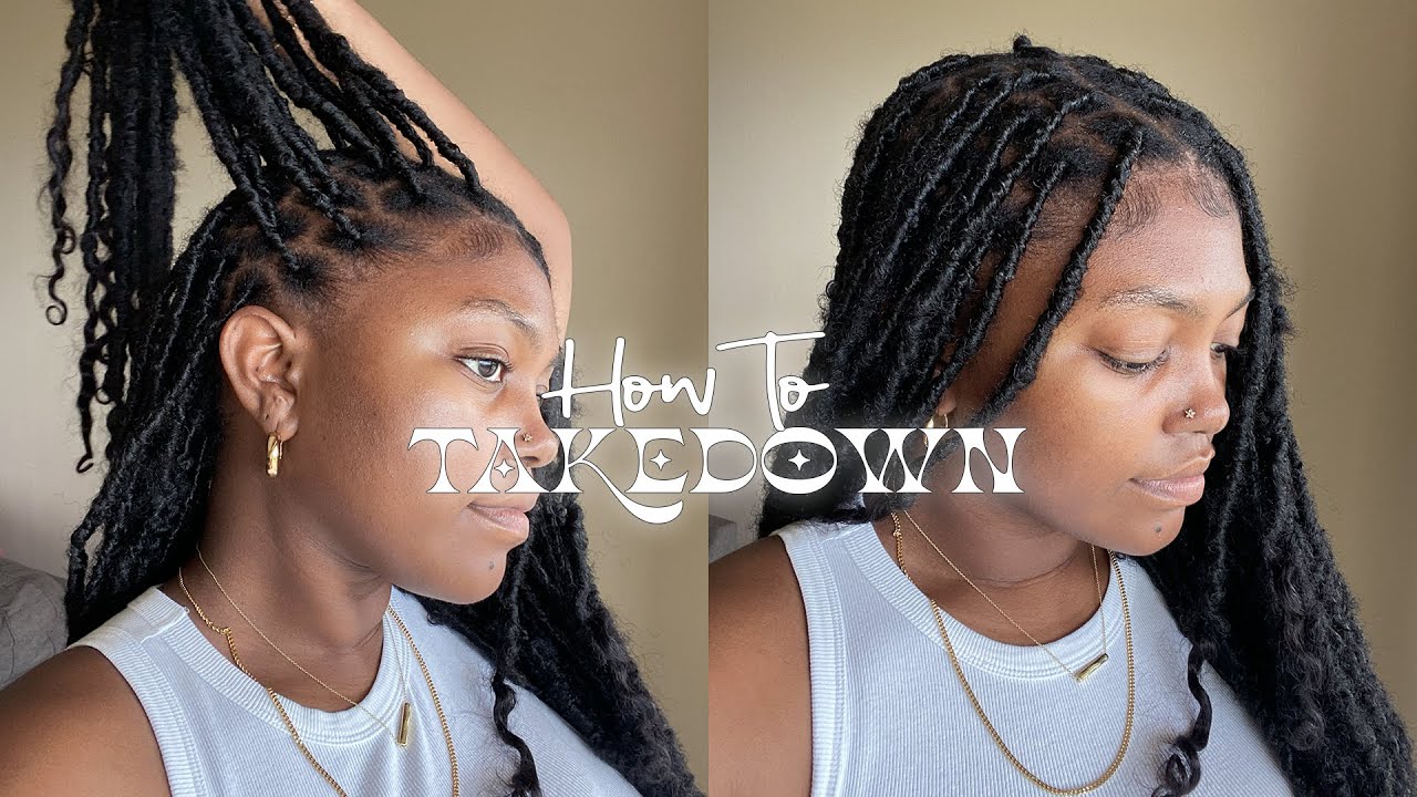KNOTLESS SOFT LOCS TAKEDOWN & HAIRCUT | Blake Jael