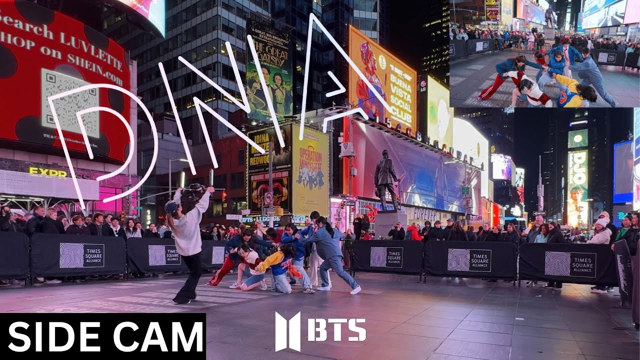 [SIDE CAM | KPOP IN PUBLIC TIMES SQUARE | ONE TAKE] BTS (방탄소년단) - ‘DNA’ | Dance Cover by GRL1S