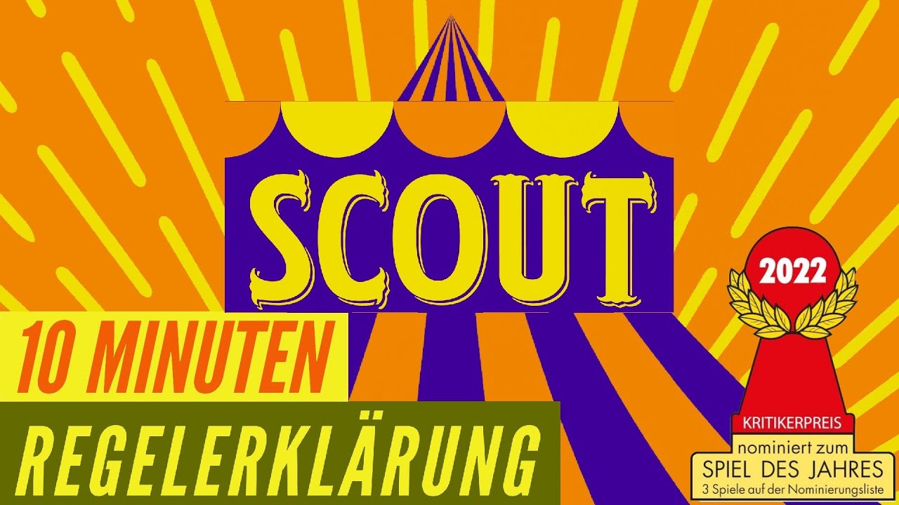 Scout • Regeln Anleitung Aufbau Regelerklärung • Kartenspiel 2022