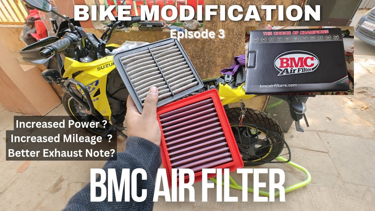 BMC Air Filter for Suzuki Vstrom |Installing BMC Air filter on Suzuki Vstrom|How to install & Review