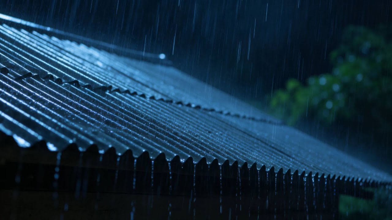 Cure Insomnia Tonight and Sleep Deeply with Intense Rain & Rolling Thunder on a Cabin's Metal Roof