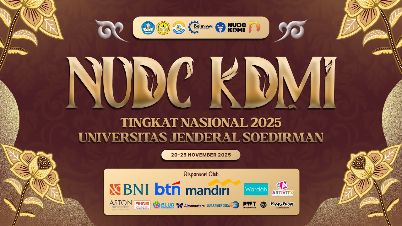 [LIVE] BABAK FINAL KATEGORI PRATAMA KDMI 2025 - GRAHA WIDYATAMA PROF. RUBIJANTO MISMAN UNSOED