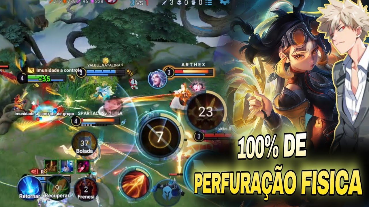 baku fazendo CHICHA com TODOS os itens de PERFURAÇÃO FISICA DO HONOR OF KINGS 