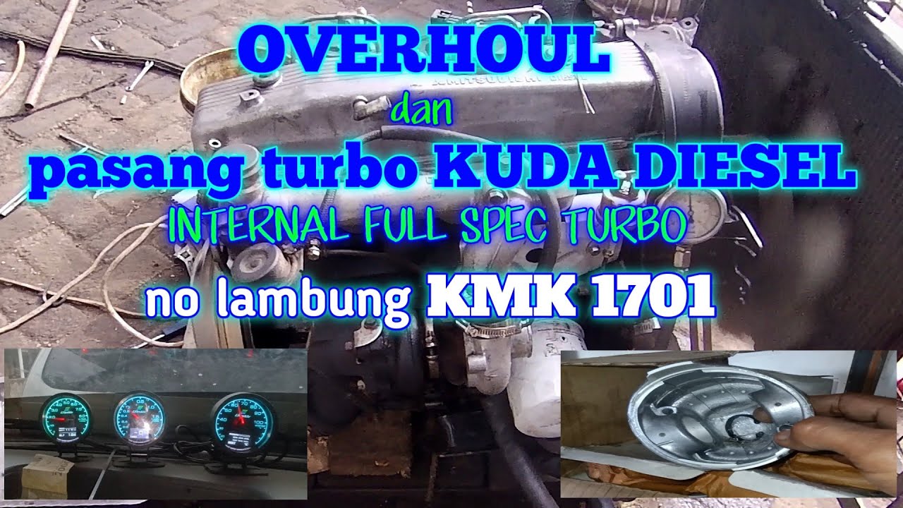 OVERHOUL Kuda diesel upgrade turbo || install 4d56 engine turbo