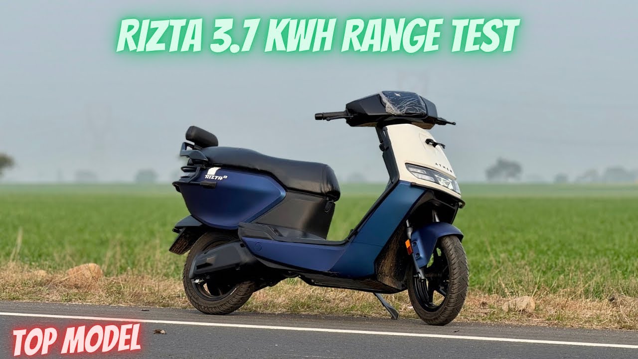 New 2025 Ather Rizta Z 3.7 Kwh Range Test | Ather Rizta Top Model Range Test