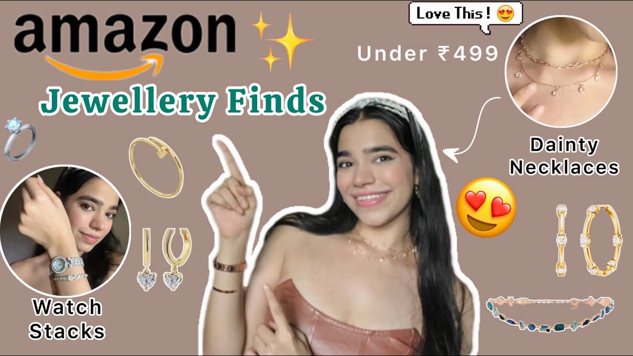 Huge Amazon Jewellery Haul | Under Rs. 499 | Anti-Tarnish & Stainless Steel Jewellery 