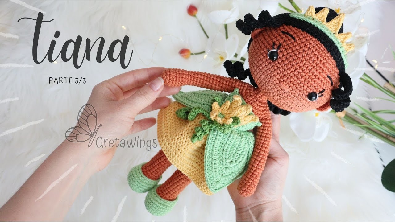 Princesa Tiana Amigurumi Part 3/3 Sub 🇺🇸🇪🇸