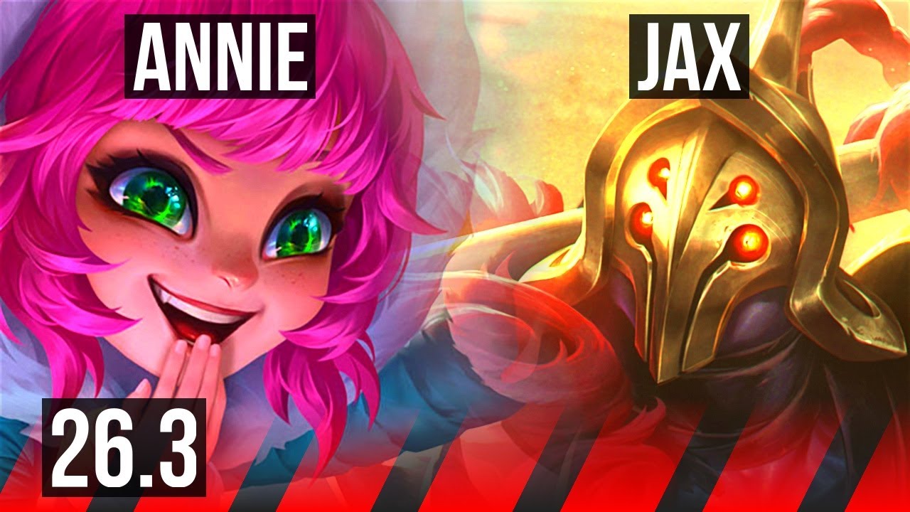 ANNIE vs JAX (TOP) | EUW Grandmaster | 26.3