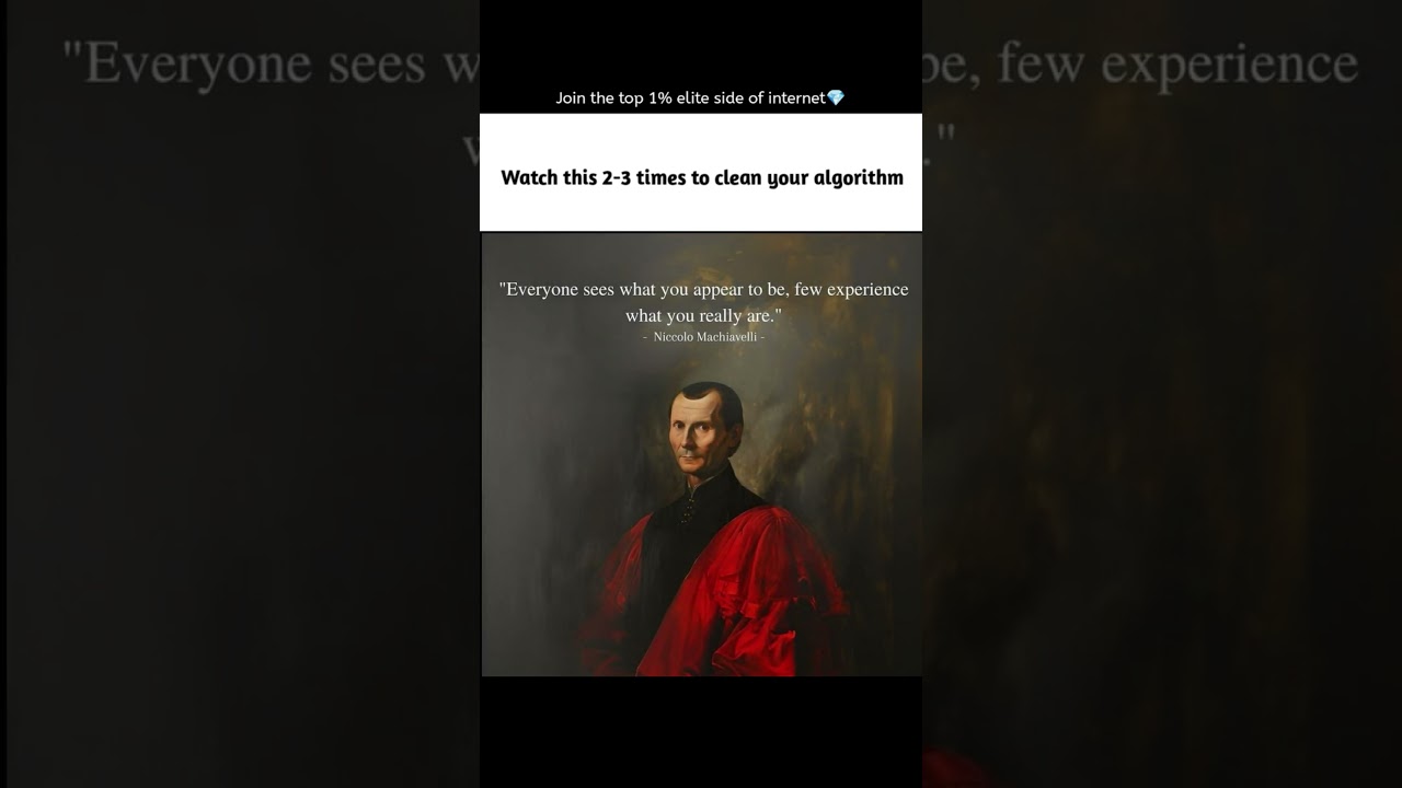 This Will Reset Your Mindset  Machiavelli's Truth About Human Nature 💯