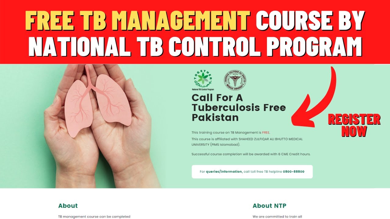 TB Management Course by National TB Control Program through ZULFIQAR ALI BHUTTO MEDICAL UNIVERSITY