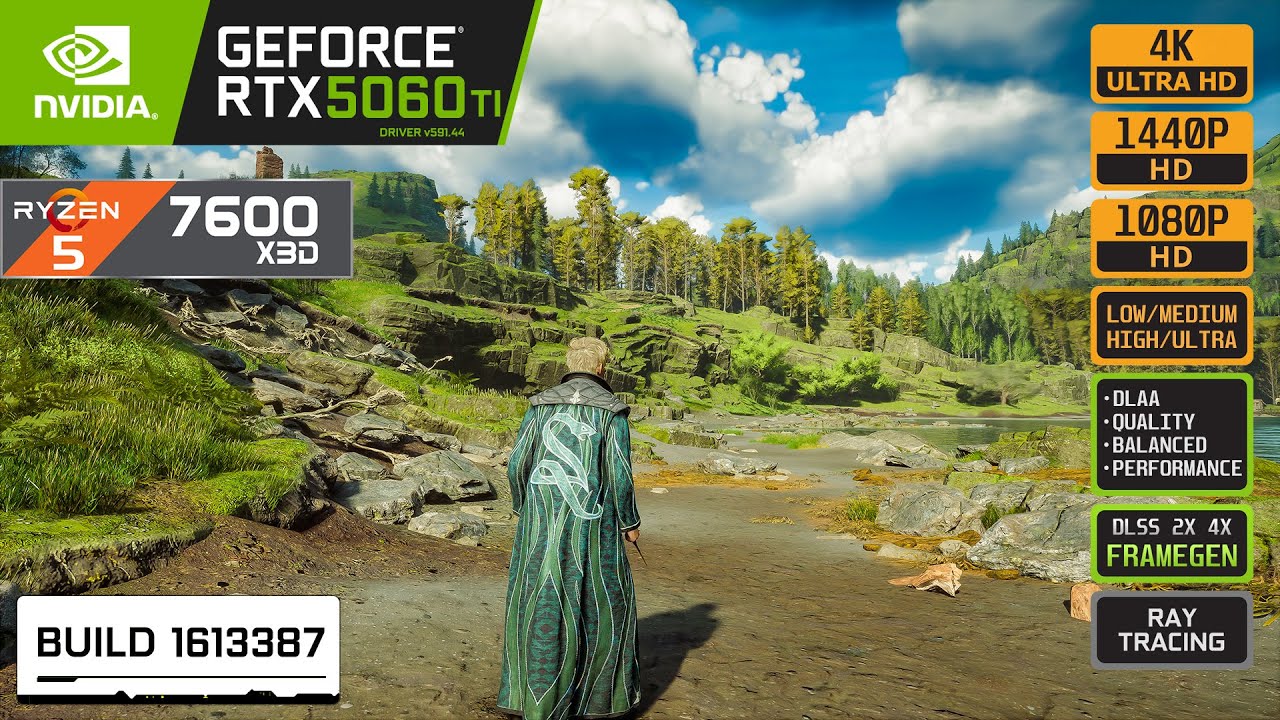 HOGWARTS LEGACY - RTX 5060 Ti - RYZEN 5 7600X3D