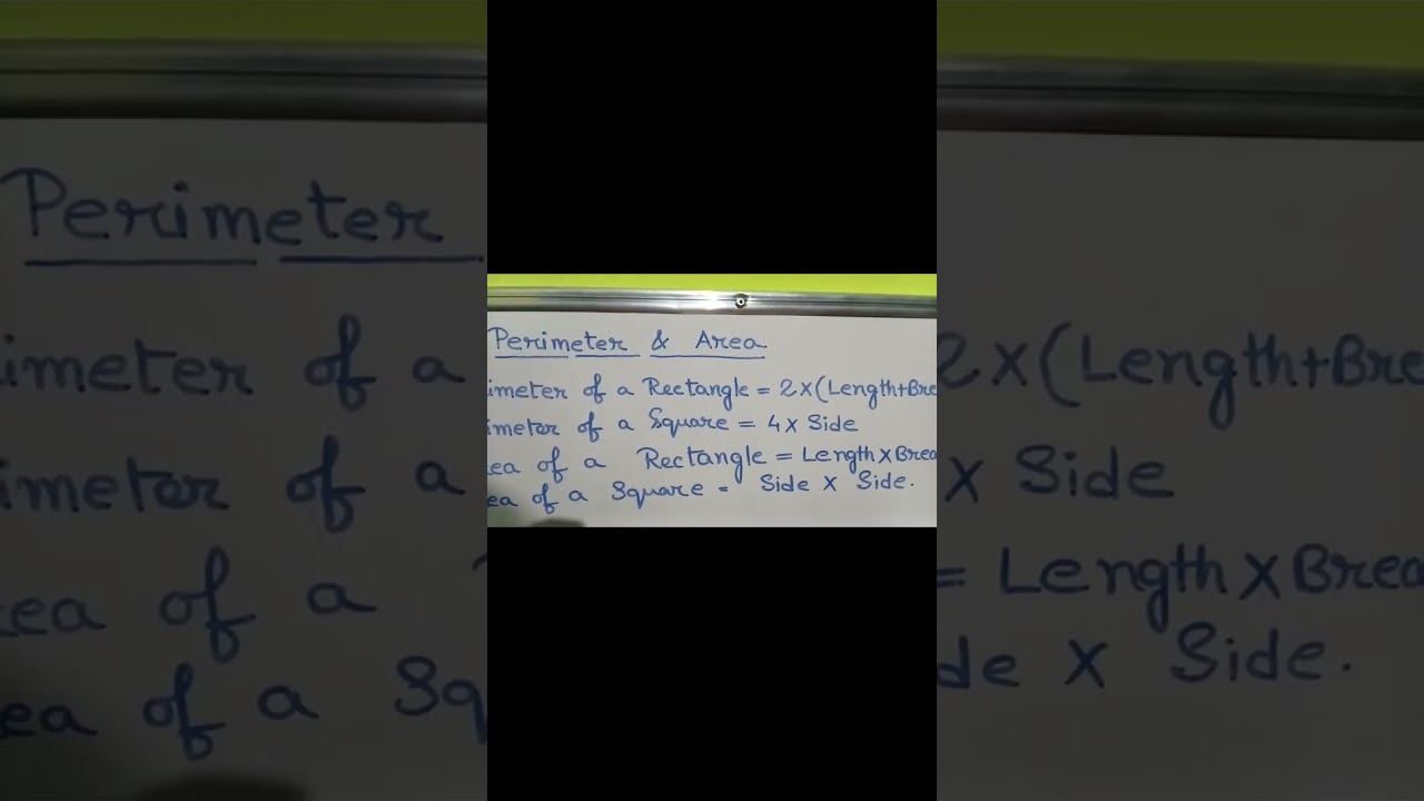 Perimeter and Area @Themath-icsofficial