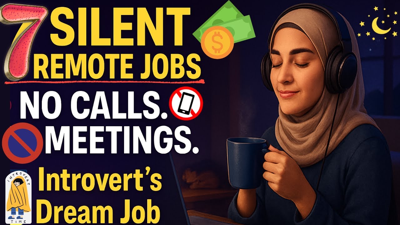 DON'T LIKE TALKING? These 7 Quiet Remote Jobs Are PERFECT for You!