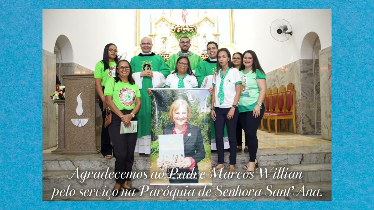 Homenagem da Paróquia de Senhora Sant'Ana a Pe. Marcos Willian