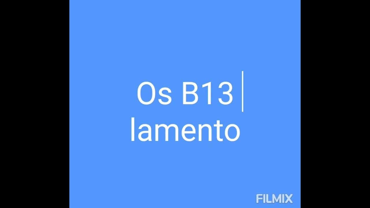 Os B13 - lamento favela 4 tão bem triste