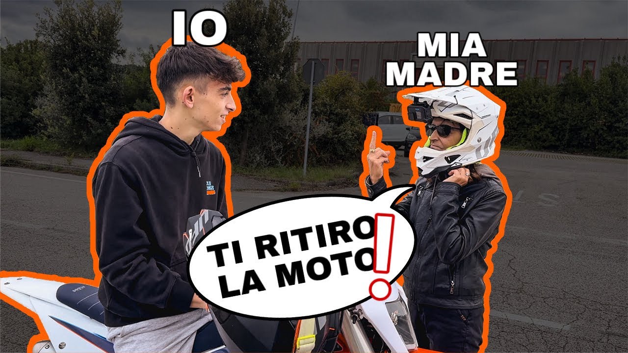 IMPENNO CON MIA MADRE DIETRO | *PANICO* KTM 125