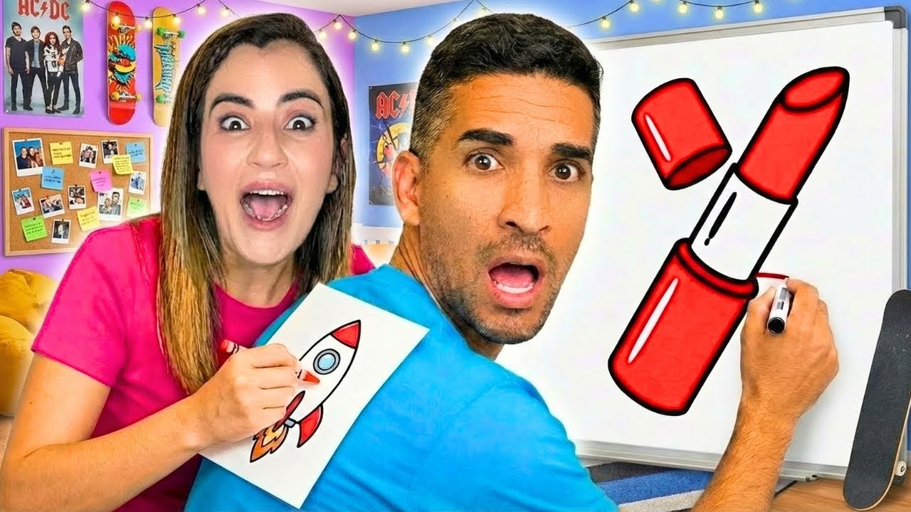 Desafio do Desenho nas Costas! Ninguém acertou nada? 😂🎨✍️