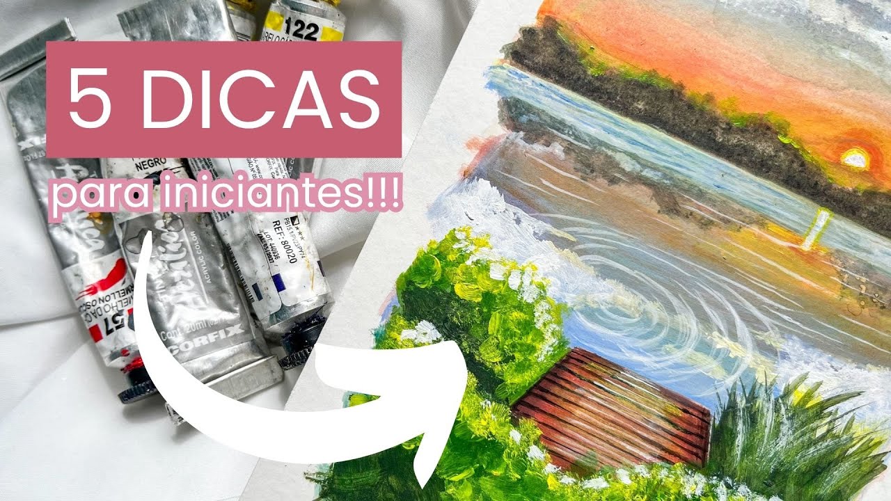5 dicas simples para come&ccedil;ar a pintar com tinta acr&iacute;lica