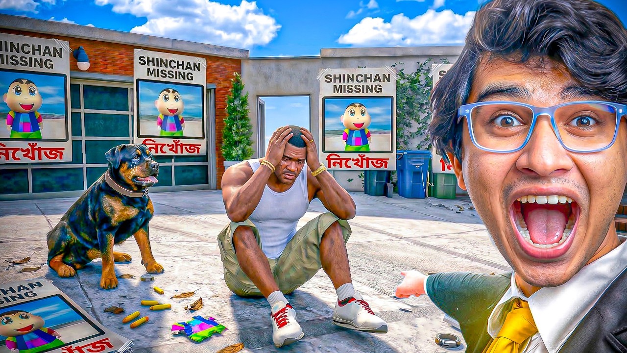 GTA V : Shinchan Is Missing… Franklin Is Searching Everywhere! 😨🔎