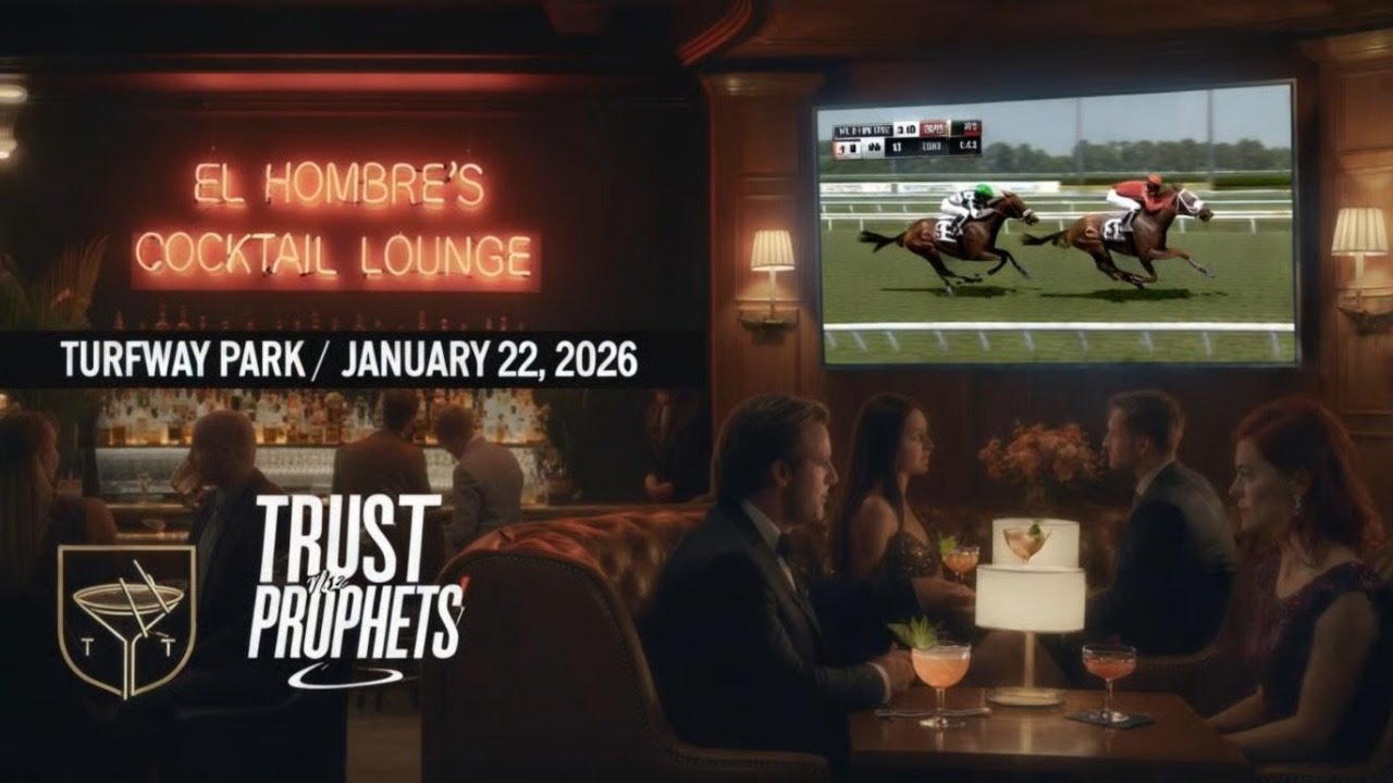 The Cocktail Lounge Ep 159: Live Horse Racing and Betting at TURFWAY PARK! Thursday 1/22/2026 📱