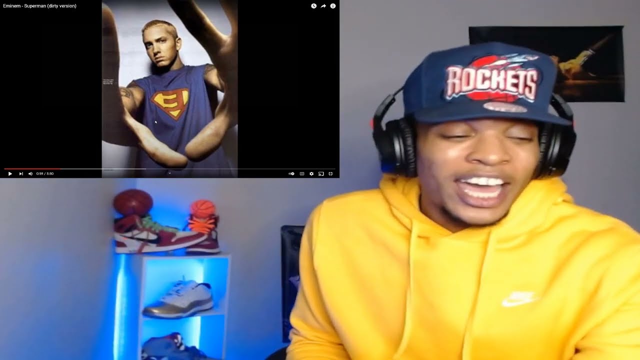 CAPTAIN SAVE-A-H*E!? EMINEM - SUPERMAN (REACTION)