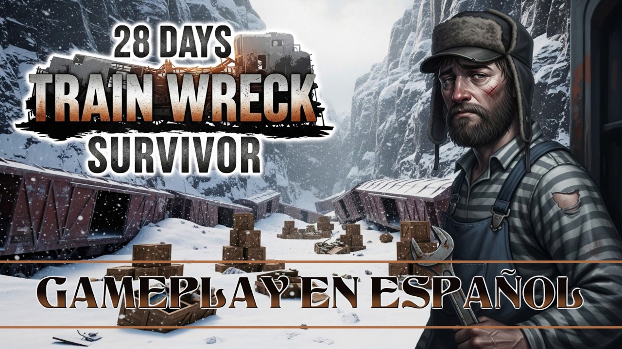28 Days Train Wreck Survivor 🚉🔧 - Gameplay en Español: ¡SUPERVIVENCIA, CAZA Y CRAFTEO! (PS4/PS5).